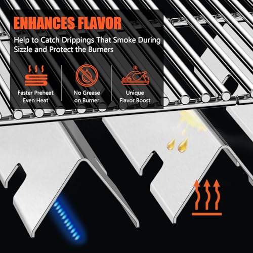 Grill Parts for Weber Spirit 2 e310 (L11 15.31"×2.6"×2.5")