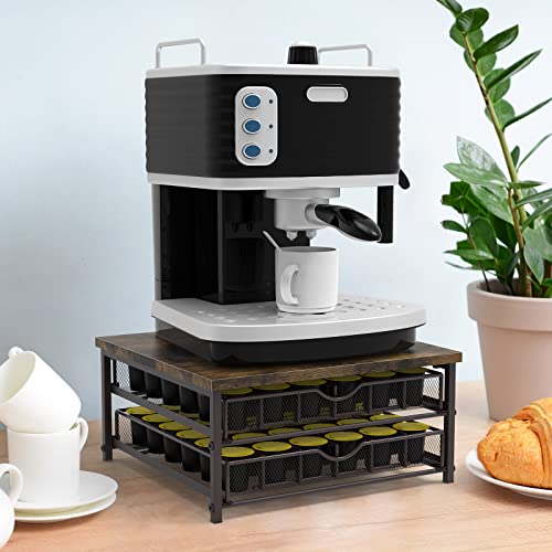 Coffee Pod Holder for Counter (Brown)
