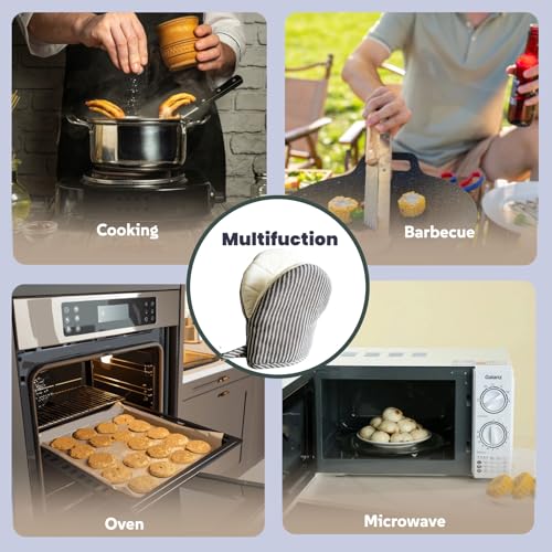 1 Pair Mini Oven Mitts (Gray)