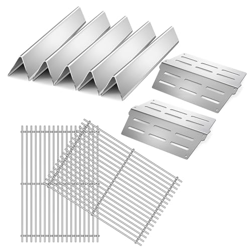 Stainless Steel 7524 Grill Grates for Weber Genesis E310 E320 E330 S330 EP (2+5+2 Genesis 300)