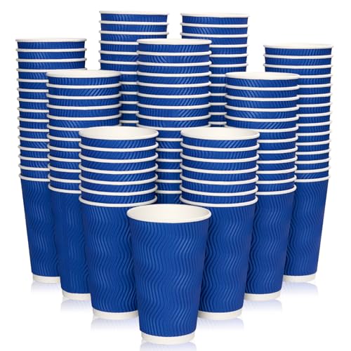 Disposable Paper Coffee Cups (16oz-120pack)