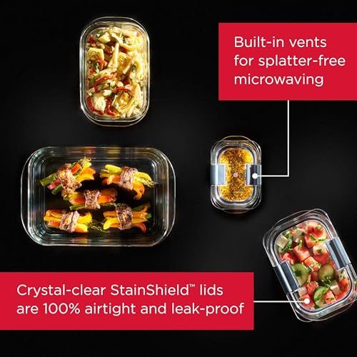 Brilliance Glass Food Storage Containers (8 cups (4-Piece))