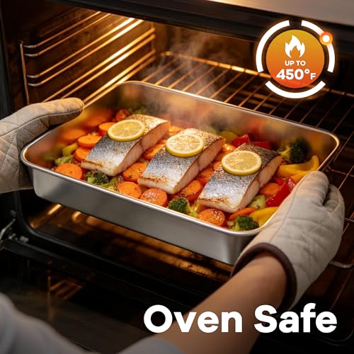 Stainless Steel Baking Pan Set (2 Count)