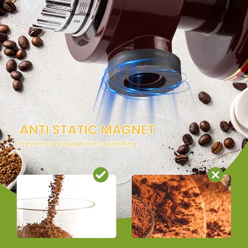 Electric Burr Coffee Grinder (Red)