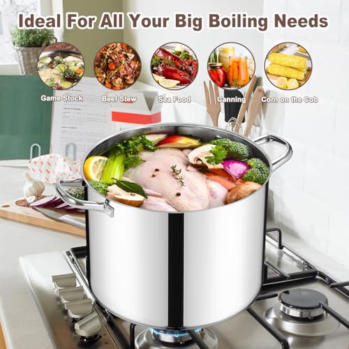 20 Qt Large Stock Canning Pot