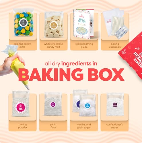 Egg Shape Vanilla Cake Pops Kids Baking DIY Activity Kit (Vanilla Cake Pops)