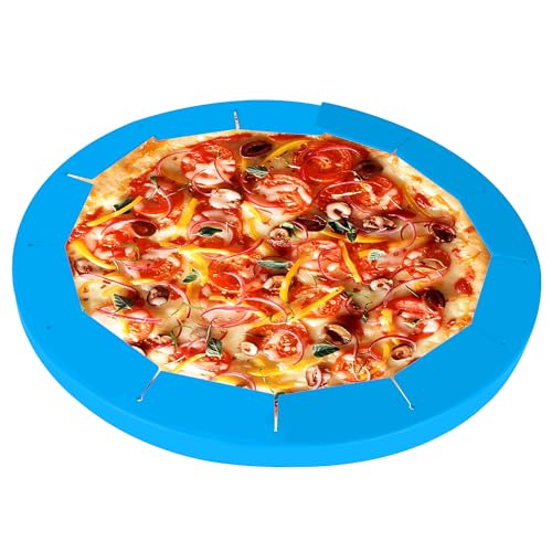 Adjustable Silicone Pie Crust Shield for 8 (Blue)