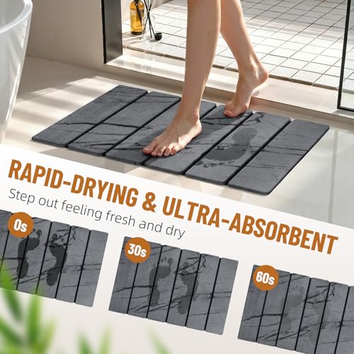 Stone Bath Mat (E-marble Gray)