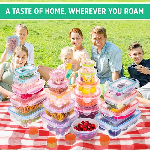 46 PCS Food Storage Containers with Lids Airtight (46 Pcs)