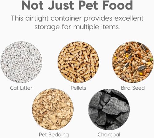 Dog Food Storage Container (10 lbs / Gray)