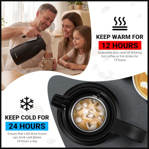Insulated Coffee Carafe (Black / 68 Ounces)