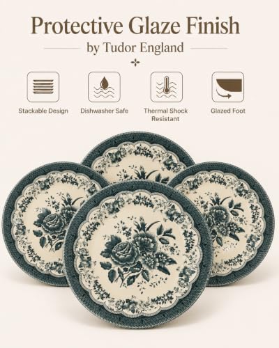 Royal 12 Piece Porcelain Dinnerware Set for 4 (12 / VICTORIA Green)
