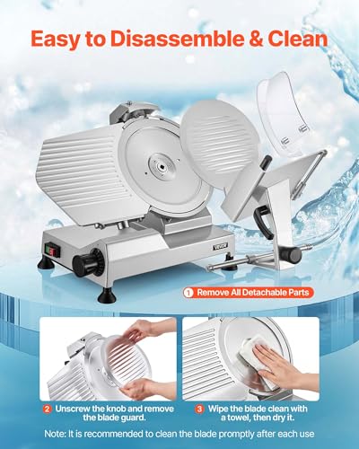 Commercial Meat Slicer 12" Electric Food Frozen Deli Slicers 400W (12 inch)