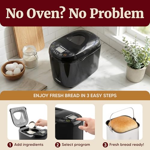2 Lb Programmable Bread Maker (Black)