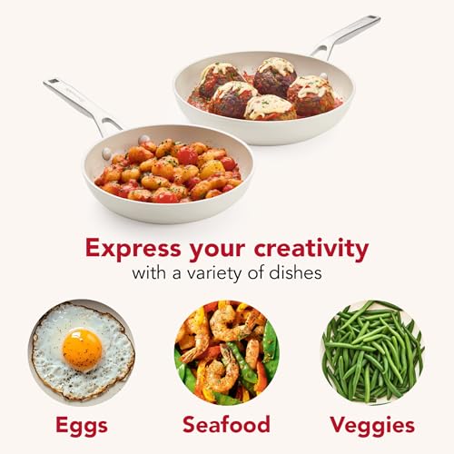 Ceramic Induction Skillet Set (Porcelain / 8.25-Inch & 10-Inch)