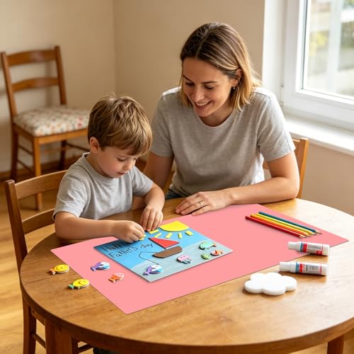 Extra Large Silicone Mats for Kitchen Counter (07-soft Pink‌ / 27.6"L x 16"W)