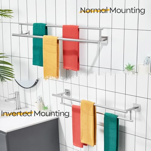 Bath Towel Holders Brushed Nickel Bathroom Rack 32 (Brushed Nickel / 32-Inch)