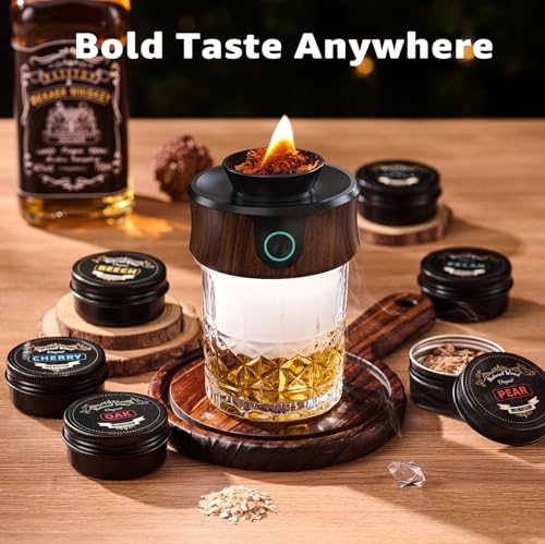 Electric Whiskey Smoker Kit with Torch (Premium Whisky Smoker Kit (Best Gift Choice))