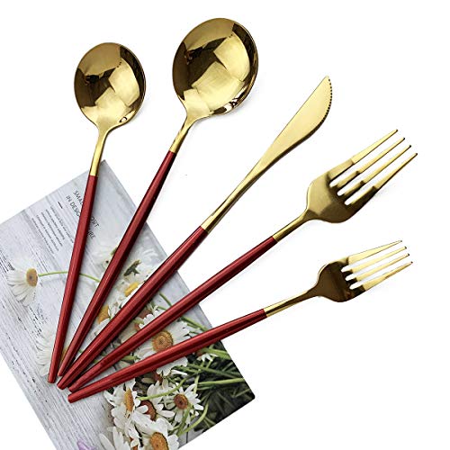 Red Gold Silverware Set (Service for 4 / Red Gold)