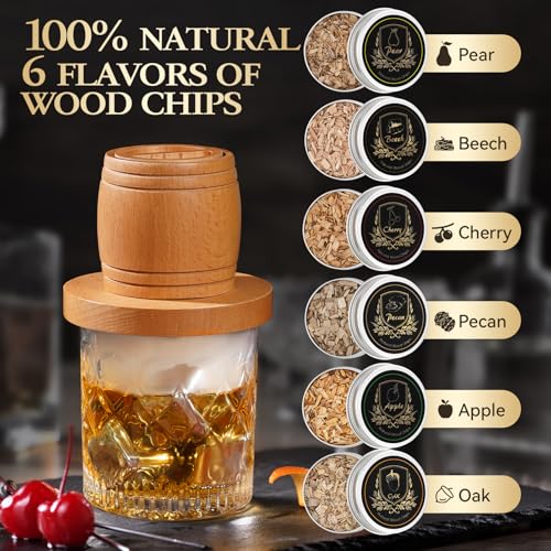 Whiskey Smoker Kit with Torch (Smoker Kit with 4 Ice Stones)