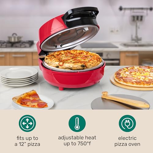 Homecraft Stone Baked Pizza Oven (Red Pizza)