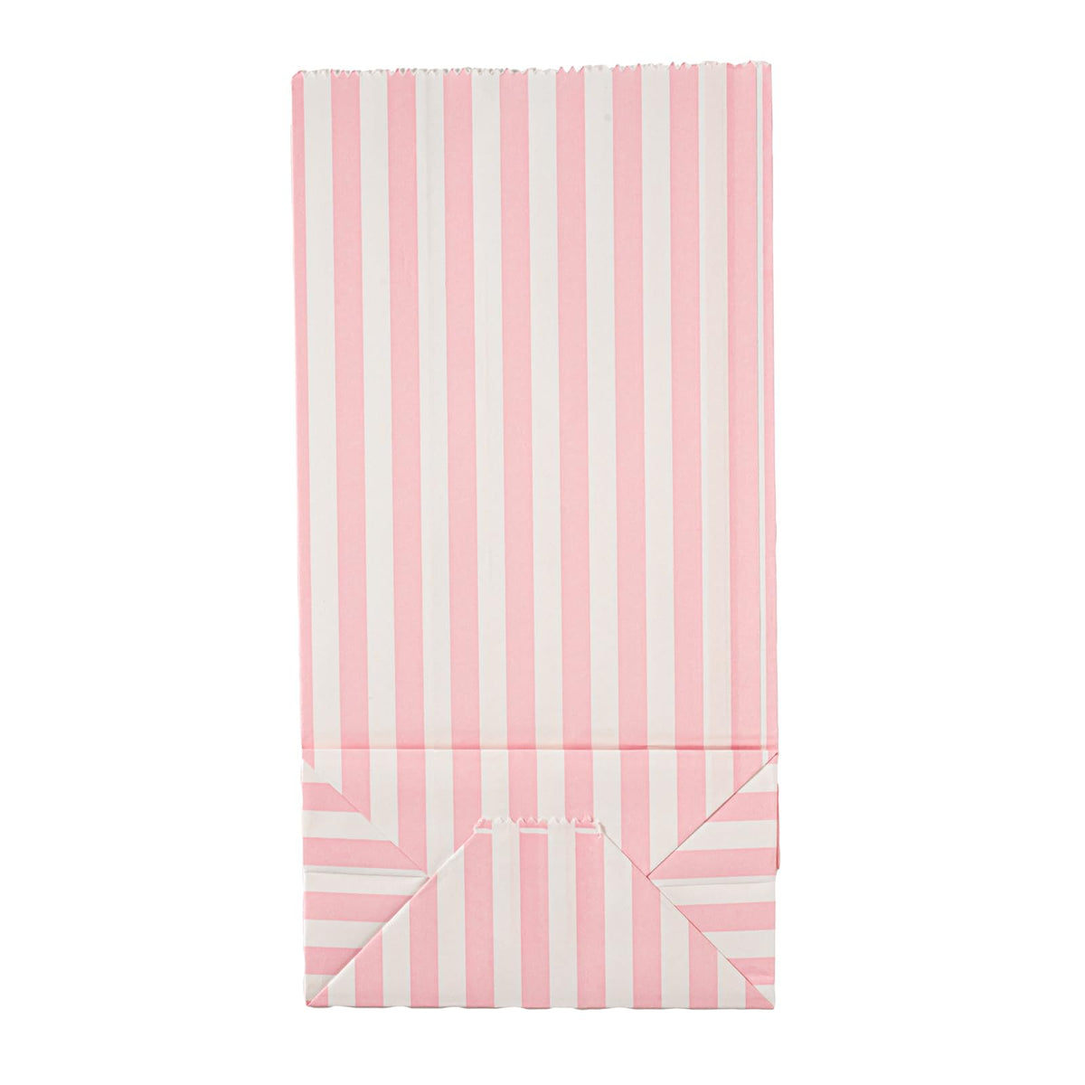 Pink And White Stripe Paper Bag (2 lb / Pink & White)