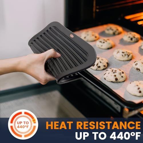 Silicone Trivet Mats 2 Heat Resistant Pot Holders Multipurpose Non (Dim Grey)