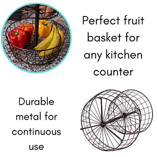 2 Tier Wire Fruit Basket (2 Basket)