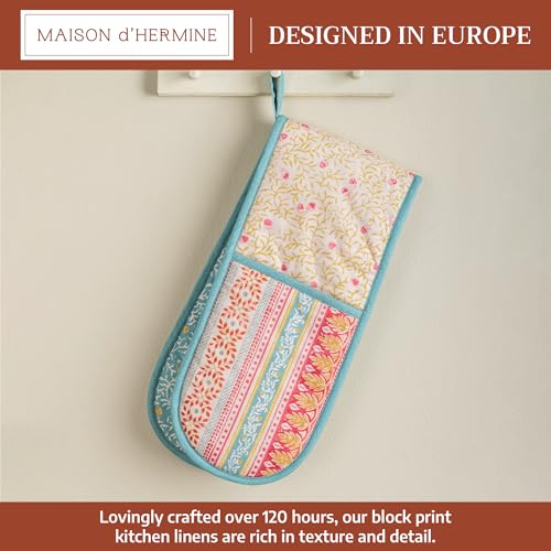 Double Oven Mitts 100% Cotton Double Oven Glove (122 - Carpo / 7" x 35" (Double Oven Mitt))