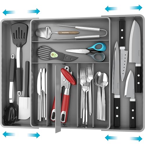 Expandable Kitchen Drawer Flatware Organizer