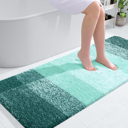 Bathroom Runner Rug 54x24 (54" X 24" / Blackish Green)