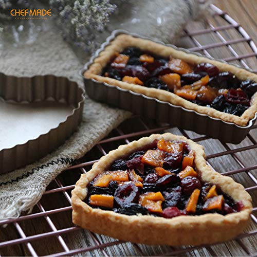 Mini Tart Pan Set (4" Heart-shaped 4Pcs)