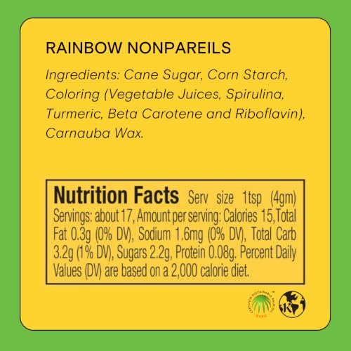 Rainbow Nonpareils (3 Ounce)
