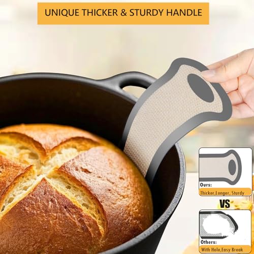Silicone Bread Sling (1 Pc Grey Round & 1 Pc Grey Oval)