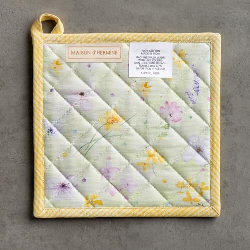 Pot Holders 100% Cotton Potholders (095 - Easter Zest / 8" x 8" (Pot Holder Pack of 2))