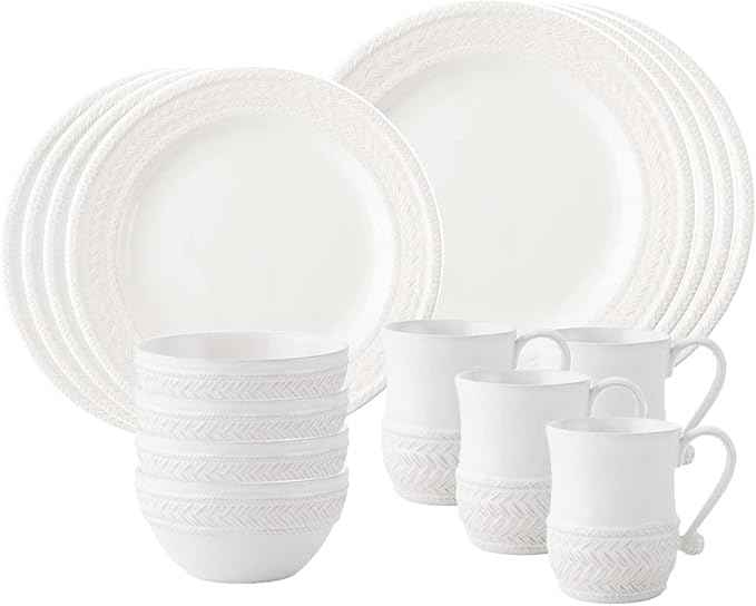 Juliska Le Panier 16pc Place Setting - Whitewash