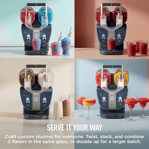 SLUSHi Twist Smart Frozen Drink Maker with Dual SlushAssist (SLUSHi Twist Dual)