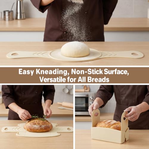 Silicone Bread Sling for Dutch Oven (Khaki 2pcs)