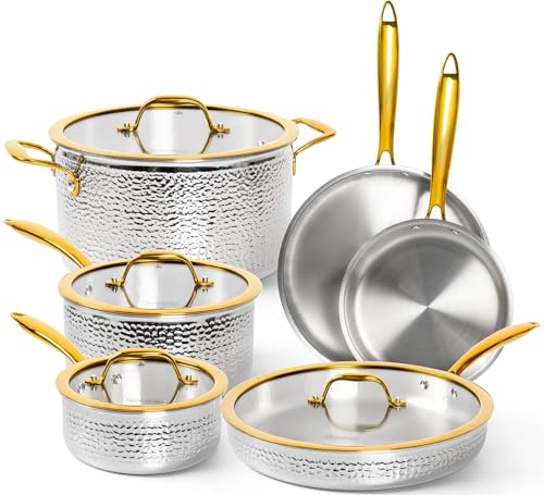 Triply Stainless Steel Pots and Pans Set