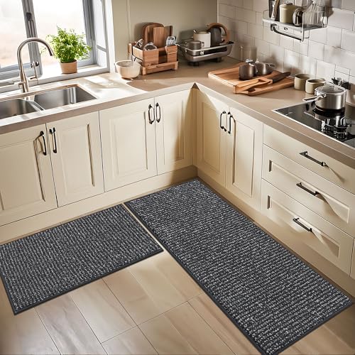 Kitchen Rugs 20"x32" (Charcoal / 20" X 32" (Rectangular))