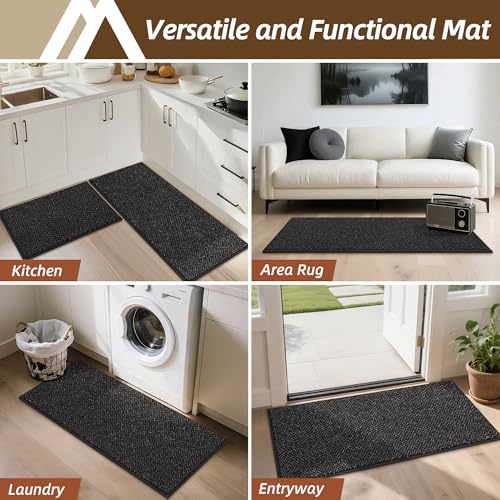 Kitchen Rugs Set of 2 Non (64 Sq Ft)