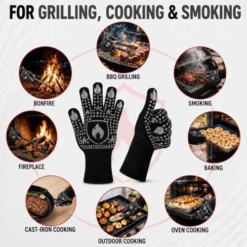 BBQ & Grill Gloves (Gray / Large)