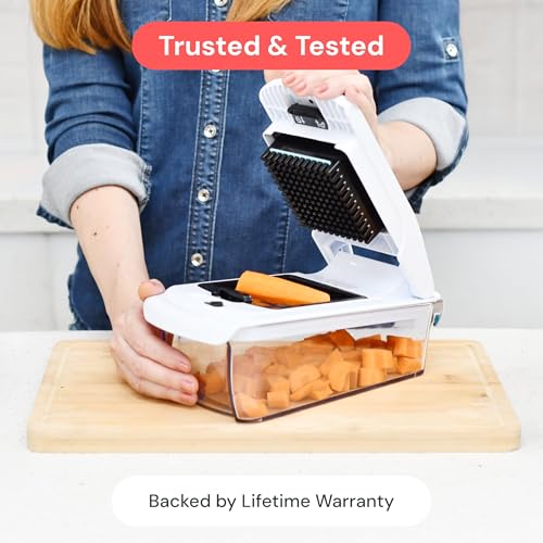 Pro Original Vegetable Chopper & Mandoline Slicer Kitchen Gadget (White / 8 in 1)