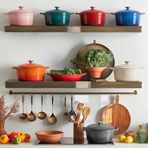 Enameled Cast Iron Dutch Oven (5.5 Quart / Forest Green)