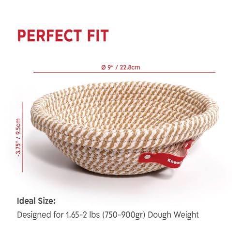 Cotton Rope Banneton Bread Proofing Basket Set (2 Count)