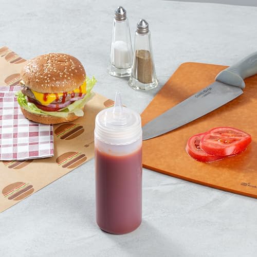 12 Ounce Condiment Squeeze Bottle 1 With Lid Plastic Squeeze Bottle