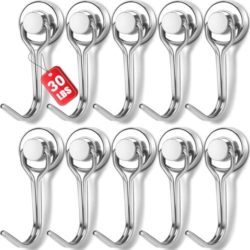 Swivel Swing Magnetic Hooks (10 Count)