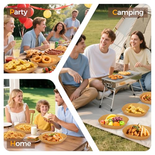 400 Pcs 8" Square Air Fryer Liners Disposable (400 Count)