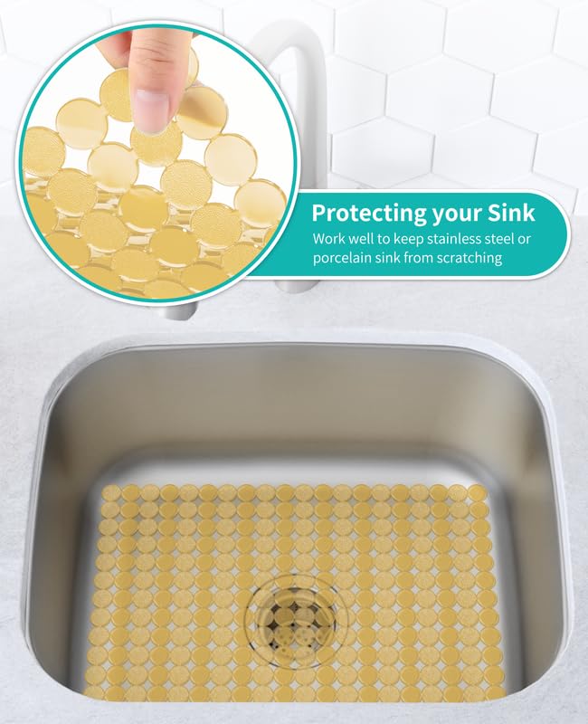 2 Pack Kitchen Sink Mat (Brown)
