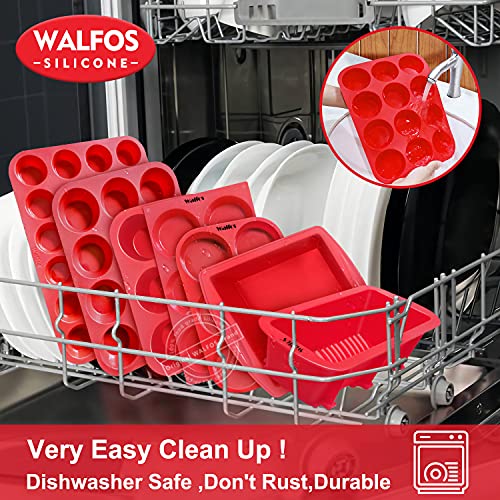 Silicone Muffin Top Pans for Baking 4inch Jumbo Size (Muffin Top Pan / 1 Pc: 6 Cups, Jumbo)